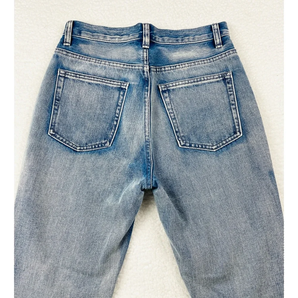 SUPERDOWN • Light Wash Ramona Distressed Straight Jeans, 27 - Picture 10 of 16